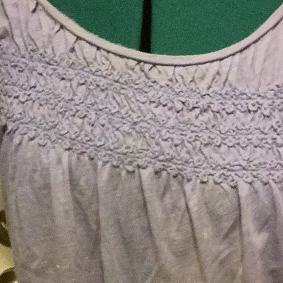 Loft soft purple short sleeve Top Med - Picture 2 of 4